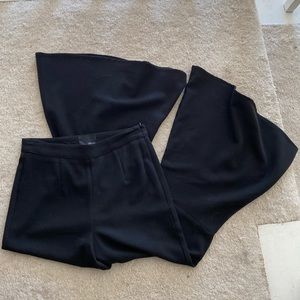 Anthropologie Black Flare Pants